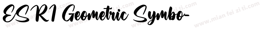 ESRI Geometric Symbo字体转换